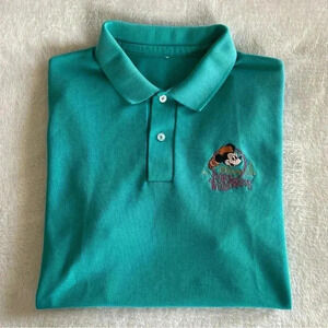 VTG Fort Wilderness Walt Disney World Mickey Crocket Polo Shirt S/M Small RARE